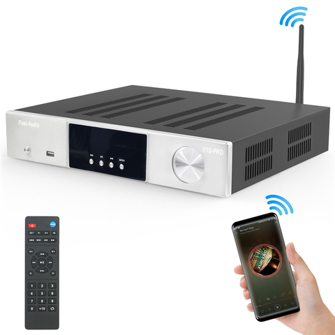 Fosi Audio-receptor de Audio estéreo E10 con Bluetooth 5,0, amplificador de Audio en casa, DAC, HiFi, TPA3251D2, entrada AUX, Bluetooth, para altavoces ► Foto 1/5