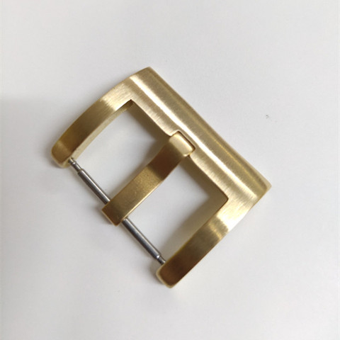 Tornillos hechos en latón bronce 100%, broche de Pin de 18mm, 20mm, 22mm, 24mm y 26mm, hebilla de repuesto, accesorios para reloj de Cuero de goma ► Foto 1/4