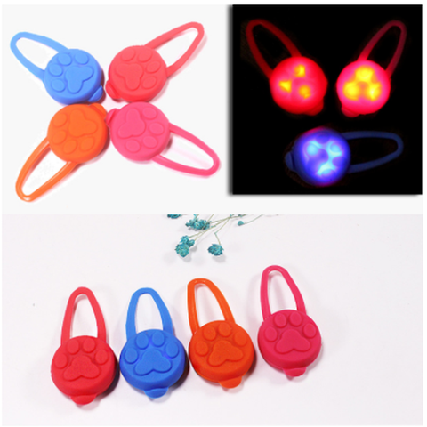 1 de policarbonato para perros LED nocturno linterna perro gato Collar brillante colgante de seguridad para mascotas lleva Collar luminosa decoración brillante collares ► Foto 1/5