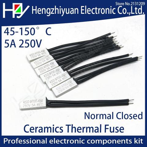 Termostato Protector térmico fusibles KSD9700 250V 5A 10A 45C 50C 55C 60C 65C 70C 75C 80C 85C 90C 95C 100C 110C 115C 125C 140C N/C ► Foto 1/6