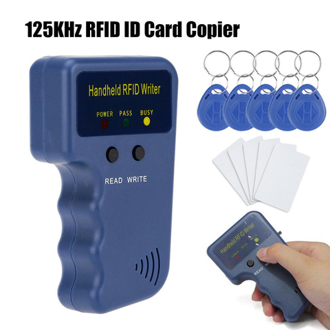 Lector de tarjetas de identificación y llaves para el hogar, dispositivo portátil de 125KHz, RFID, escritor, duplicador, copiadora ► Foto 1/6