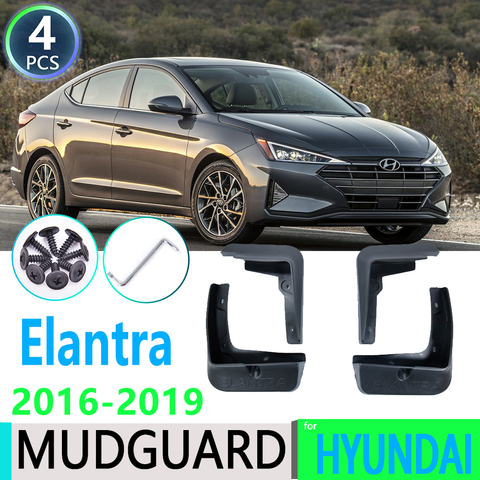 Guardabarros para coche, accesorio para Hyundai Elantra Avante AD 2016-2022 2017 2022 ► Foto 1/6