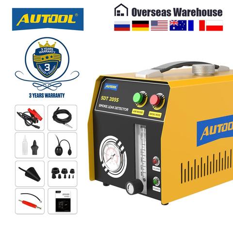 AUTOOL-Detector de fugas de humo SDT205S para coche, localizador de fugas de tuberías, sistema EVAP automotriz, Analizador de fugas de humo, herramienta de diagnóstico ► Foto 1/6