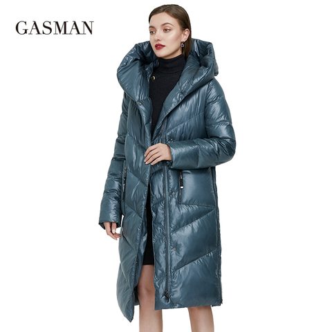 GASMAN-chaqueta de invierno de talla grande para mujer, parka de plumas, prendas de vestir, abrigo, chaqueta gruesa acolchada, 2022 ► Foto 1/5