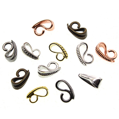 Lote de 10 unidades de 3x13mm de cobre para collar, colgante, Clip, enganche, cierre, cuentas, conectores colgantes para collar, DIY, fabricación de joyas ► Foto 1/1