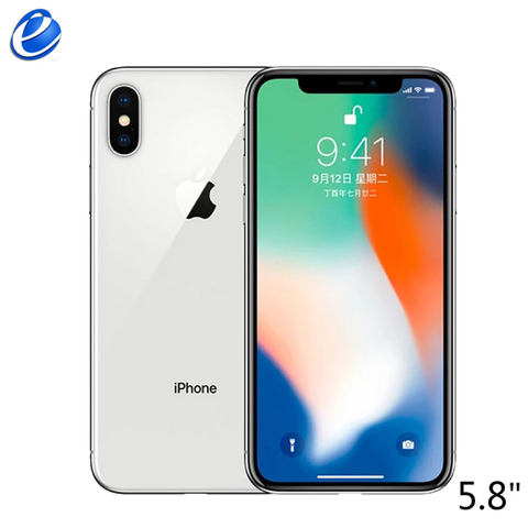 Original desbloqueado Apple iPhone X 256GB 64GB y 5,8 pulgadas que Hexa Core iOS A11 3GB RAM 12MP Dual Cámara 4G LTE teléfono móvil ► Foto 1/5