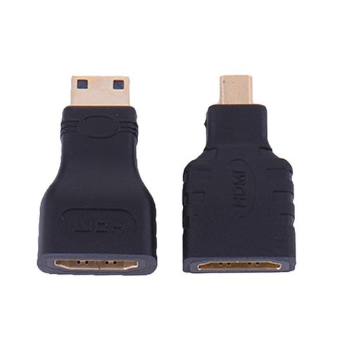 Adaptador HDMI para microhdmi + HDMI a Mini, convertidor chapado en oro, extensión de conector HD para vídeo TV, Xbox 360, HDTV 1080P ► Foto 1/6