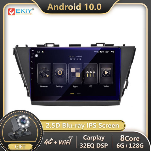 EKIY DSP Autoradio 2din Android 10 para Toyota V Plus Prius alfa RHD 2012-2015 auto Radio Multimedia Video Player navegación GPS ► Foto 1/6