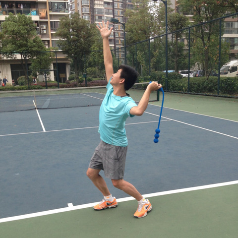 Látigo de entrenamiento para práctica de tenis para niños, hombres y mujeres, herramienta portátil de entrenamiento de pelota de tenis, Ace Master The Ultimate Serve HW266 ► Foto 1/6