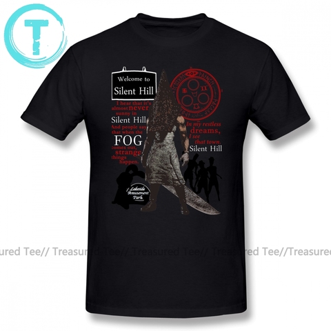 Silent Hill T camisa Silent Hill Camiseta Hombre 6xl Tee camisa 100 por ciento algodón divertido manga corta impresión Casual camiseta ► Foto 1/6