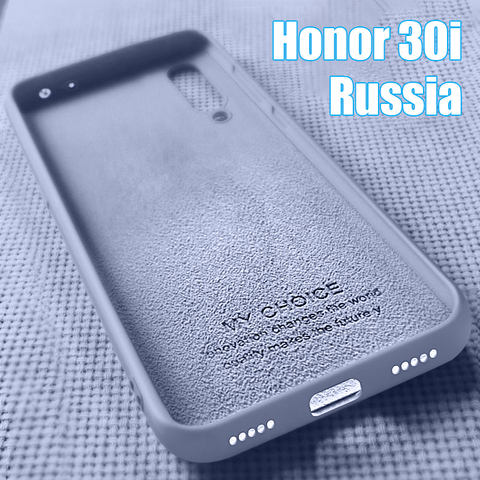 Funda de silicona líquida para Huawei Honor 30i, versión rusa, Honor 30i LRA-LX1, 6,3 pulgadas, moderna, suave, sólida, caramelo, novedad de 2022 ► Foto 1/6