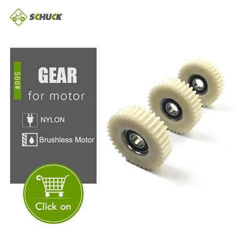 Schuck-motor sin escobillas para bicicleta eléctrica, engranaje de nailon, 500W, 36 dientes ► Foto 1/6