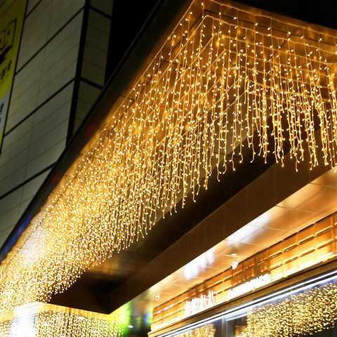 Guirnalda de luces LED de Navidad para decoración, tira de luces de hielo, decoración de Bar para fiestas de boda ► Foto 1/6