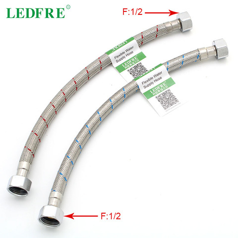 LEDFRE-manguera trenzada de acero inoxidable, 1/2 