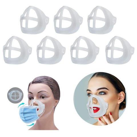 ¡Envío rápido! Soporte de silicona 3D para mascarillas faciales reutilizables, transpirable, 3 colores, a prueba de viento, contra la contaminación, accesorios ► Foto 1/6