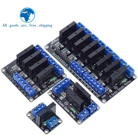 Relé OMRON SSR de 5V, 1, 2, 4 y 8 canales, nivel alto y bajo módulo de relé de estado sólido 250V 2A para Arduino ► Foto 1/5