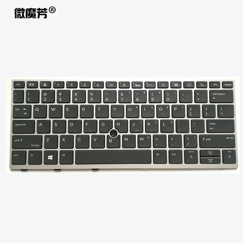 Nos retroiluminada nuevo teclado para HP Elitebook 730 g5 735 G5 830 G5 836 G5 inglés teclado del ordenador portátil ► Foto 1/5