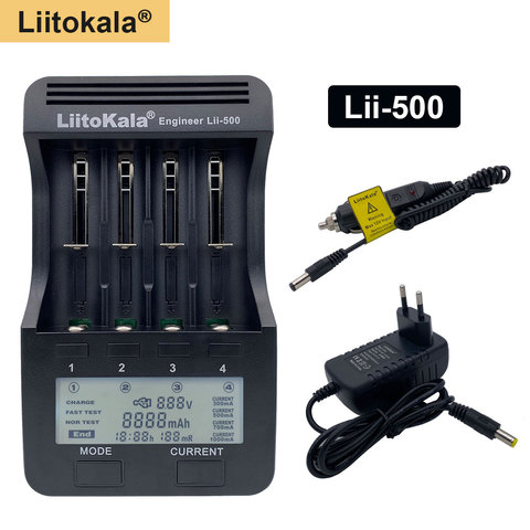 Liitokala-cargador de batería lii500 LCD, para baterías de litio cilíndricas de 3,7 V, 18650, 26650, 18500, lii-500, 1,2 V ► Foto 1/6