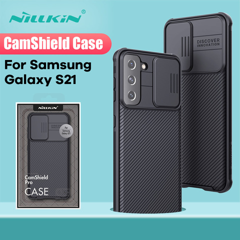 NILLKIN-funda protectora para Samsung Galaxy S21Ultra, cubierta trasera deslizante para cámara, S21 Plus ► Foto 1/6