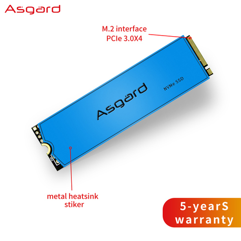 Asgard-disco duro interno para ordenador portátil, unidad de estado sólido 2280, M2, PCIe, NVME, 1TB, 2TB, con caché ► Foto 1/6
