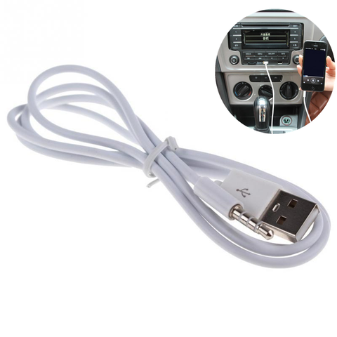 Cable de Audio auxiliar USB de 3,5 MM para coche, accesorios de Interior de automóvil, altavoz MP3 y unidad Flash en U, 1 unidad ► Foto 1/6