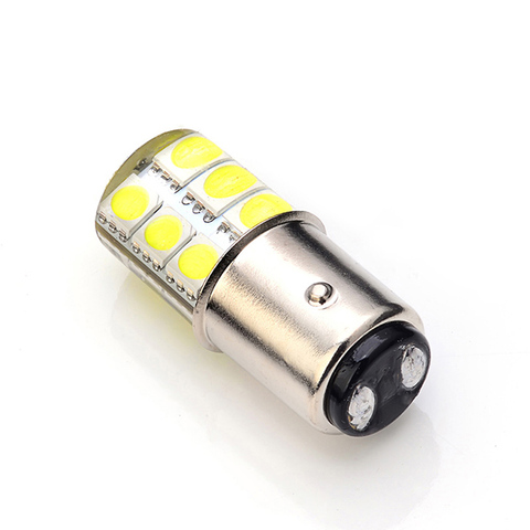 Luz de freno de coche Bay15d S25 LED 12SMD 12V 1W gel de sílice, lámpara DRL de estacionamiento, rojo/blanco/amarillo, 1157 P21/5W ► Foto 1/5