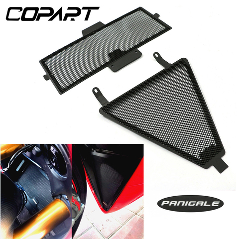 Piezas para motocicleta DUCATI Panigale 1299, 1199, 959, 899, CNC, Protector de rejilla de radiador, cubiertas de parrilla, enfriador de aceite, Protector de refrigeración ► Foto 1/6