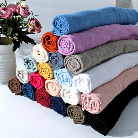 Venta al por mayor suave Lino algodón tela Material orgánico puro Lino Natural Cambric Eco DIY ropa Patchwork tela de algodón 100% ► Foto 1/3