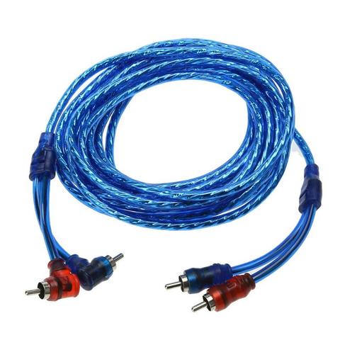 Amplificador de sistema de Audio para coche, 5 metros, 2 RCA a 2 RCA, Cable de cobre trenzado ► Foto 1/6