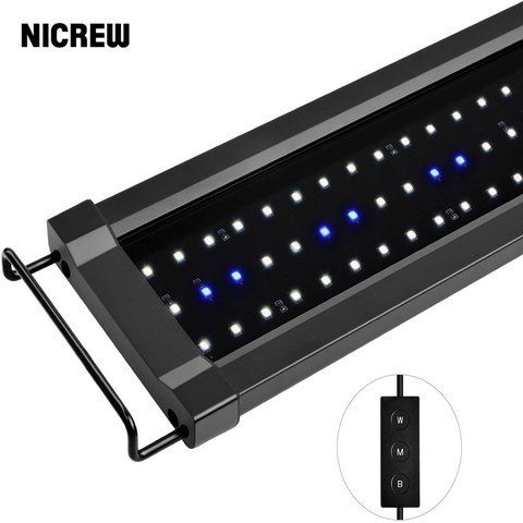 NICREW ClassicLED G2 acuario luz LED para acuario iluminación LED acuario LED pantalla de tanque de pescado de la lámpara de la planta 75-95 cm 25 W ► Foto 1/6