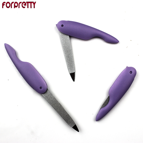 FORPRETTY-Lima De uñas metálica De acero inoxidable, herramienta profesional para limar cutículas ► Foto 1/6