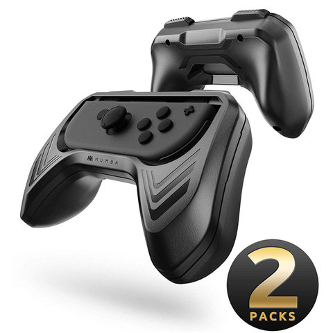 Agarre para Nintendo interruptor Mumba Joy-Con 2-paquete controlador de interruptor de agarre de la manija Kit para Nintendo interruptor Joy-Con (negro) ► Foto 1/6