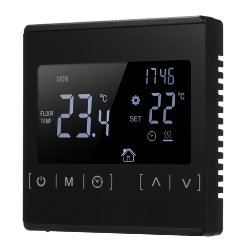 Termostato de pantalla táctil LCD, sistema de calefacción de suelo eléctrico, termorregulador de agua, AC85-240V, controlador de temperatura ► Foto 1/6
