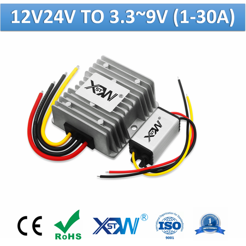 XWST-convertidor Buck de CC a CC, 12v, 24v a 3V, 3,3 V, 3,7 V, 6V, 4,2 V, 9V, reductor de voltaje de 1A a 30A ► Foto 1/6