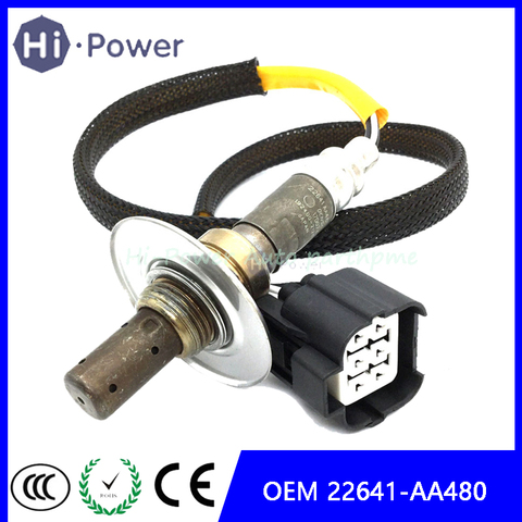 Sensor de oxígeno delantero con sonda Lambda para coche, accesorio de medición de aire O2 OEM 22641-AA480 22641AA480 para Subaru Forester/Impreza 2.0L, relación de combustible 22641-AA381 22641AA381 ► Foto 1/4