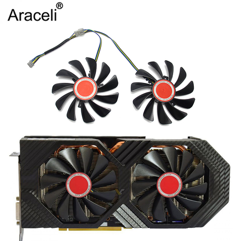 Ventilador enfriador de FDC10U12S9-C cf10u12s CF9010H12S XFX RX580 GPU, refrigeración de tarjeta gráfica, 2 uds./set de 95mm, para su RX 590 580 570 ► Foto 1/5