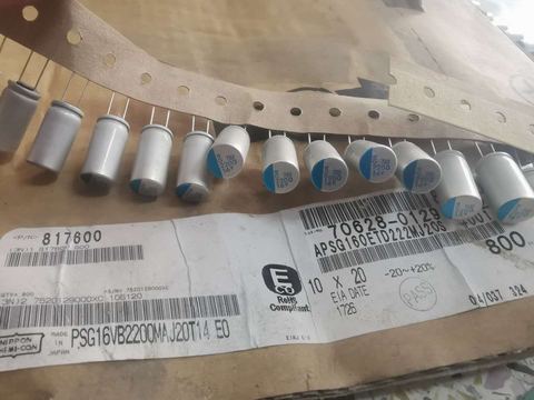 NIPPON-condensador de polímero sólido para placa base PSG, 16V2200UF, 10X20MM, 2200UF, 16V, CHEMI-CON, electrólisis de carcasa de aluminio, 10 Uds. ► Foto 1/2