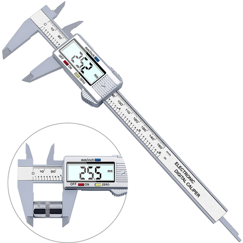 0-150mm Calibre Vernier Digital calibrador Digital electrónico micrómetro con LCD herramienta de medición de 6 pulgadas ► Foto 1/6