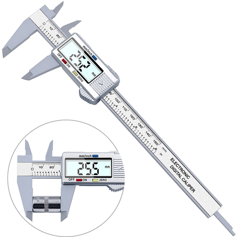 0-150mm Calibre Vernier Digital calibrador Digital electrónico micrómetro con LCD herramienta de medición de 6 pulgadas ► Foto 1/6