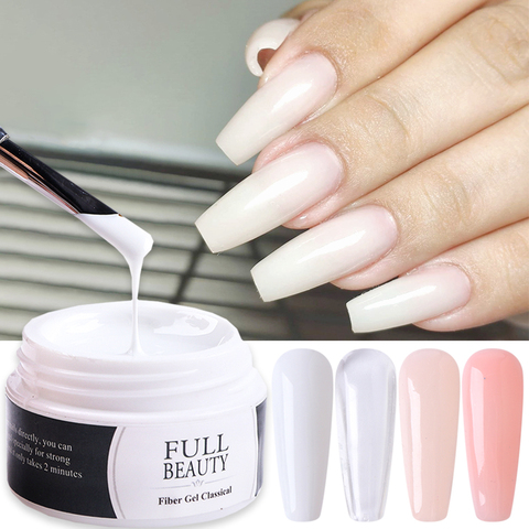Esmalte de Gel acrílico para uñas, laca de construcción rápida para extensión de uñas, blanco rosa claro, 15ml, JI1623 ► Foto 1/6