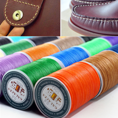 Hilo encerado de 0,8mm y 90m, cuerda de reparación, costura de cuero, hilo DIY de costura a mano para funda, herramienta de artesanía para manualidades ► Foto 1/6