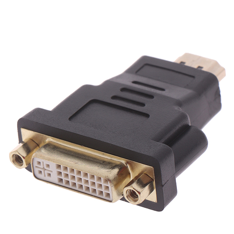 Adaptador DVI a HDMI, convertidor HDMI Macho a DVI 24 + 5 hembra, adaptador 1080P para monitores proyectores HDTV ► Foto 1/1