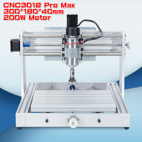 Grabadora CNC 3018 Pro MAX con husillo de 300W, Mini máquina de grabado de escritorio, fresadora PCB de 3 ejes con enrutador de madera DIY ER11 ► Foto 1/6