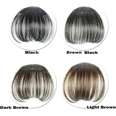 Pinza flequillo para mujer, extensiones de pelo con flecos, pinzas de pelo sintéticas postizas, frontal, nuevo SCI88 ► Foto 1/6