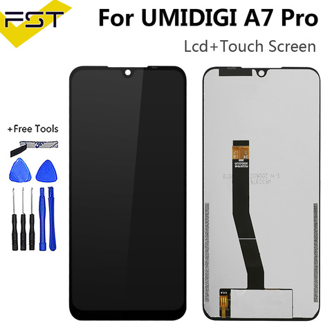 Pantalla LCD de 6,3 pulgadas para UMI Umidigi A7 Pro, montaje de digitalizador con pantalla táctil, piezas de reparación y herramientas para UMIDIGI A7 Pro, color negro ► Foto 1/6