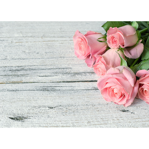 SHUOZHIKE-fondos de fotografía personalizados de vinilo, telón de fondo de estudio de fotografía con tema de flores y tablones de madera, DS20220-2 ► Foto 1/6