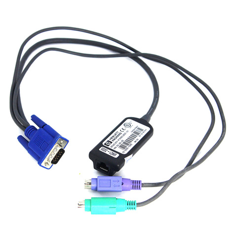 396632-001 IP KVM CAT5 PS/2 RJ45-to-VGA adaptador de interfaz 520-290-505 () ► Foto 1/3