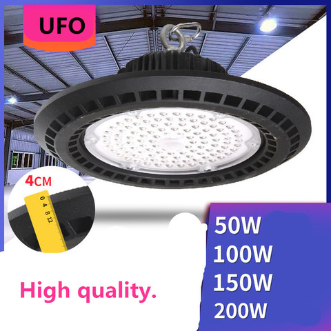 Luz led de minería ufo, iluminación industrial, 50W, 100W, 150W, 200W, fundición a presión, aleta de aluminio rojo, almacén de fábrica, luces de almacenamiento en frío ► Foto 1/6