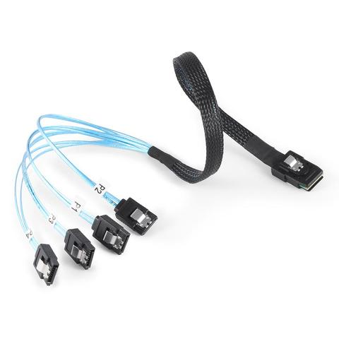 Cable de transmisión de datos MINI SAS G0101, 36P, SFF 8087 a SATA 7P, velocidad de transmisión puede alcanzar 12 Gbps rápido ► Foto 1/6