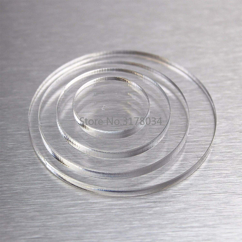 Discos de acrílico de círculos extruidos, hoja de plexiglás transparente de 3mm para marcos de fotos, discos redondos para pasteles, herramienta de productos para hornear artesanal ► Foto 1/4